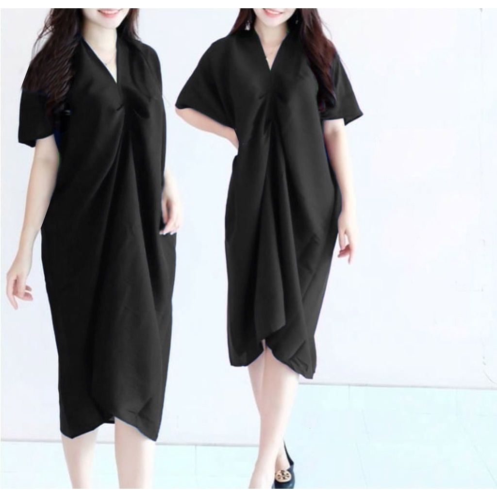 [HNFK] Dress Jumbo Valen / Dress / Dress Wanita / Dress Korean Style / Fashion Wanita Trend 2023