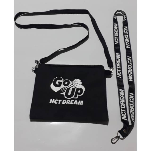

Pahe nct dream sling bag dan lanyard