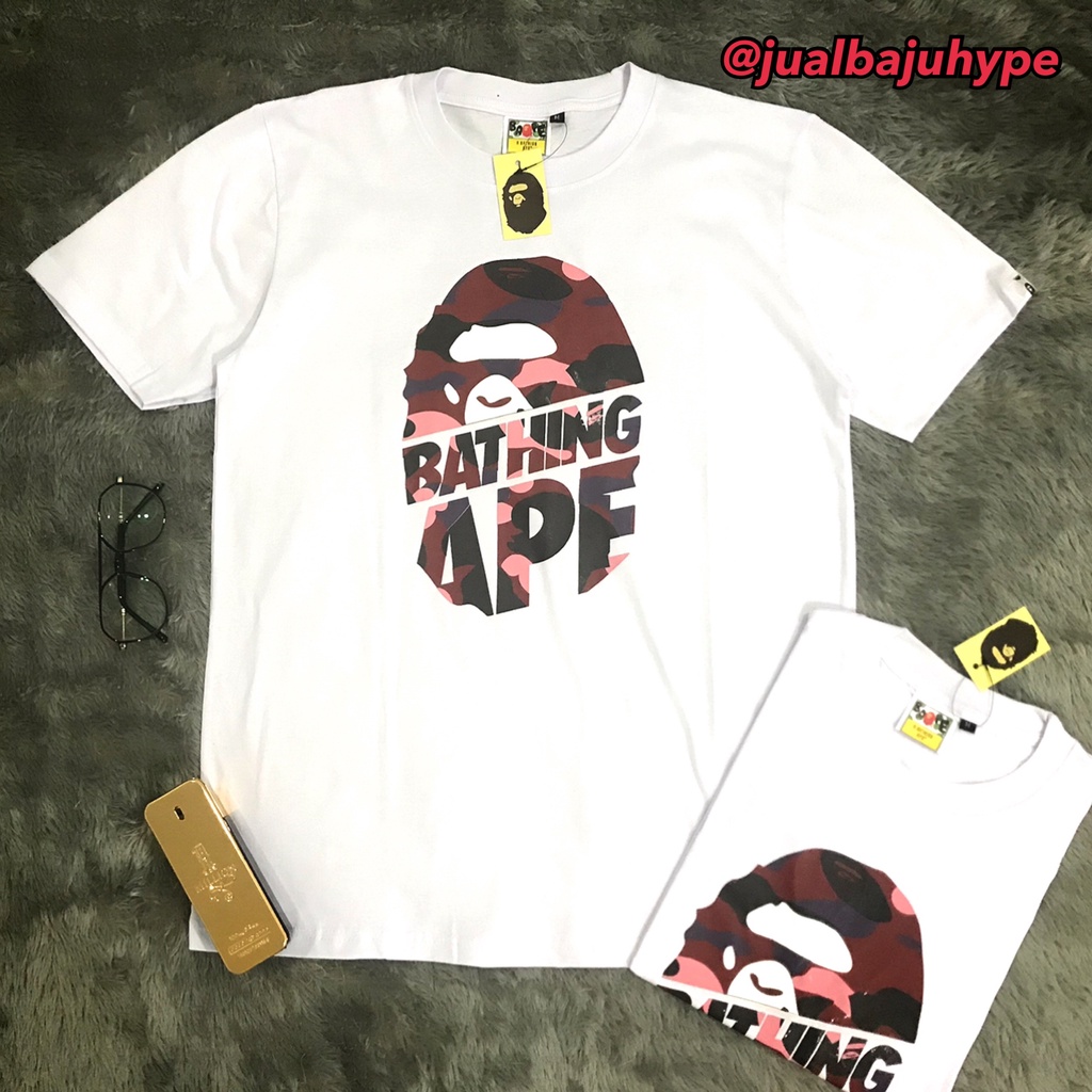 Baju Kaos Tshirt Bape Premium Hype Mirror Quality