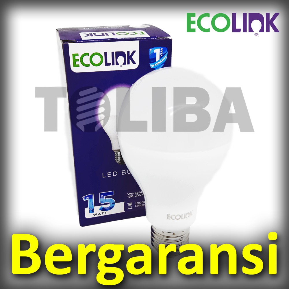 lampu led ecolink 15watt 15 watt 15w / led ecolink putih lampu led 15 w SNI