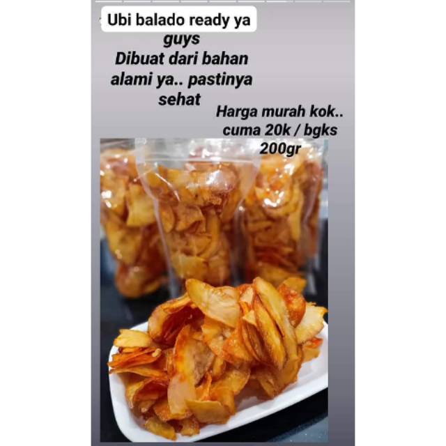 

Kripik ubi balado 200gr