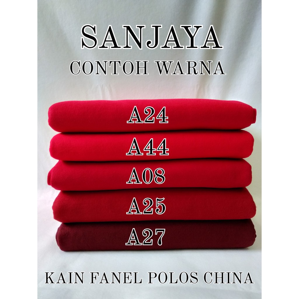 (PART 1) KAIN FLANEL / KAIN FANEL METERAN / KAIN WARNA WARNI / KAIN FANEL POLOS CHINA PER 5 METER