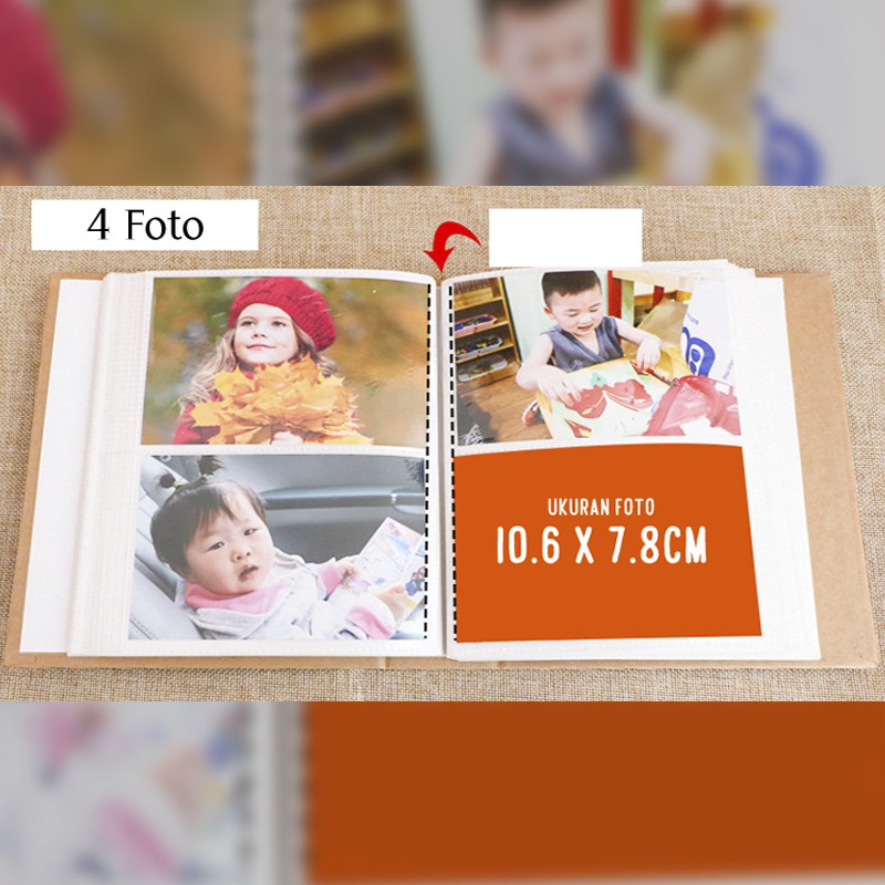 Album Foto Polaroid / Starlight 200 Foto / Penyimpanan Foto Motif Starlight