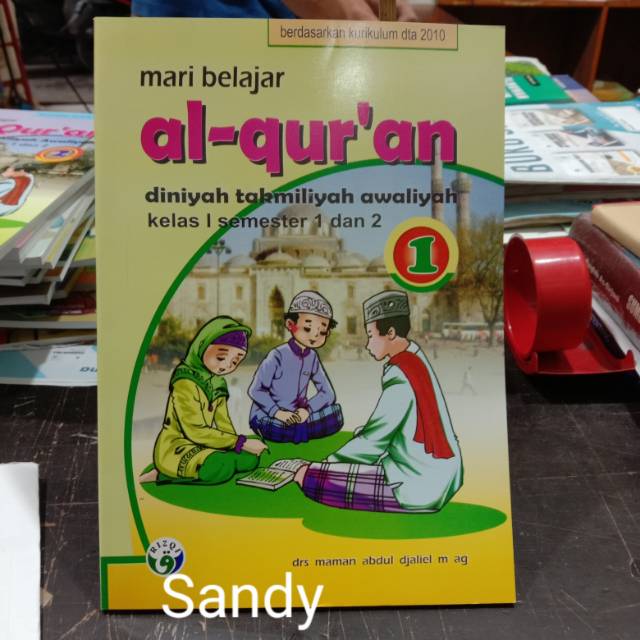 Jual Buku Mari Belajar Al Qur'an Kelas 1 DTA(Diniyah Takmiliyah ...