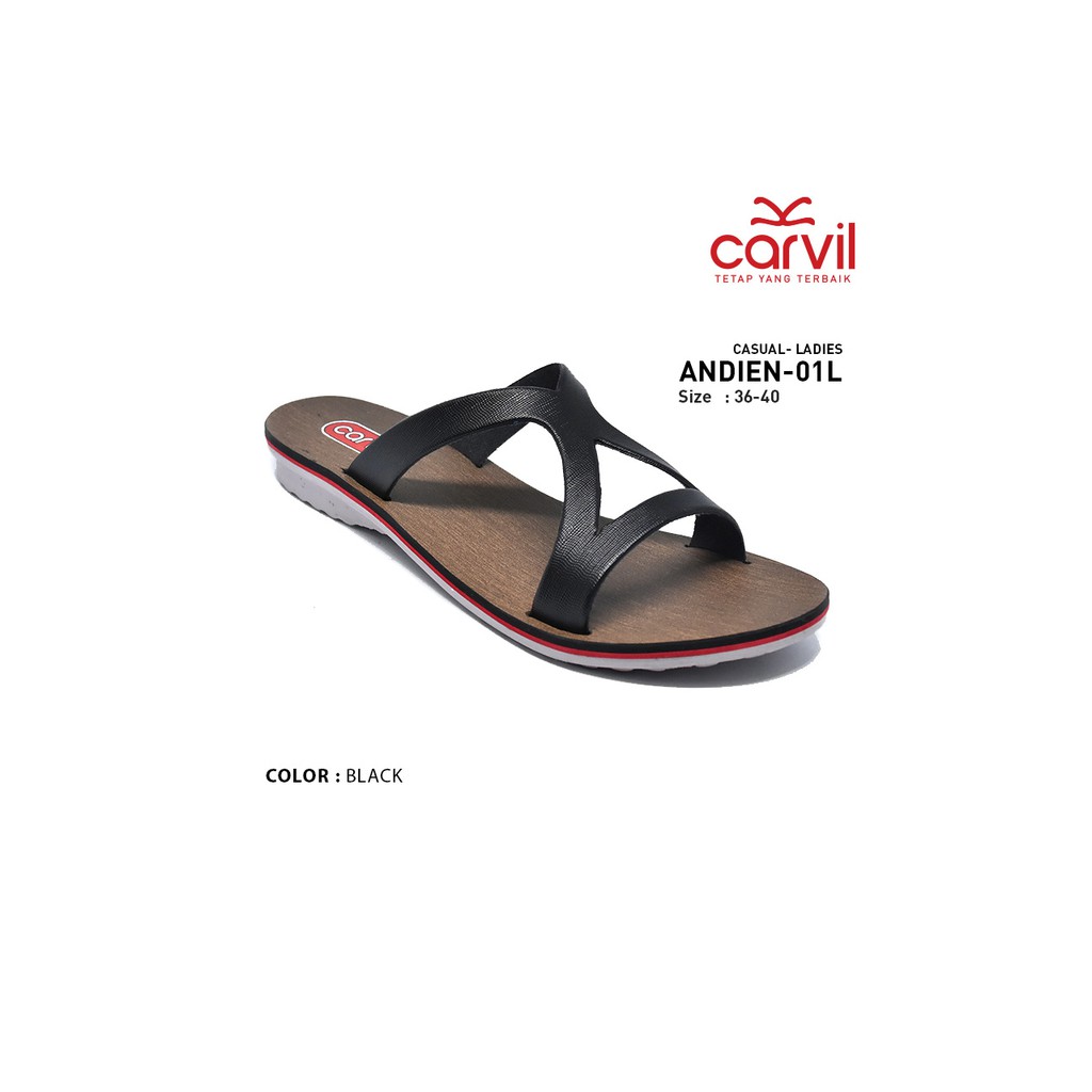 Jual Carvil Sandal Casual Wanita ANDIEN 01 L Black size 37 Indonesia