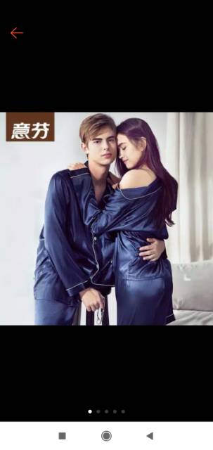 Baju tidur piyama pp couple bahan satin