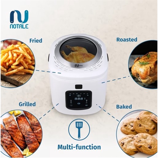 Notale Air Fryer Digital 4L Penggoreng Tanpa Minyak NTL-AF256 Memanggang Menggoreng Membakar Auto Shut Off Alat Masak Praktis