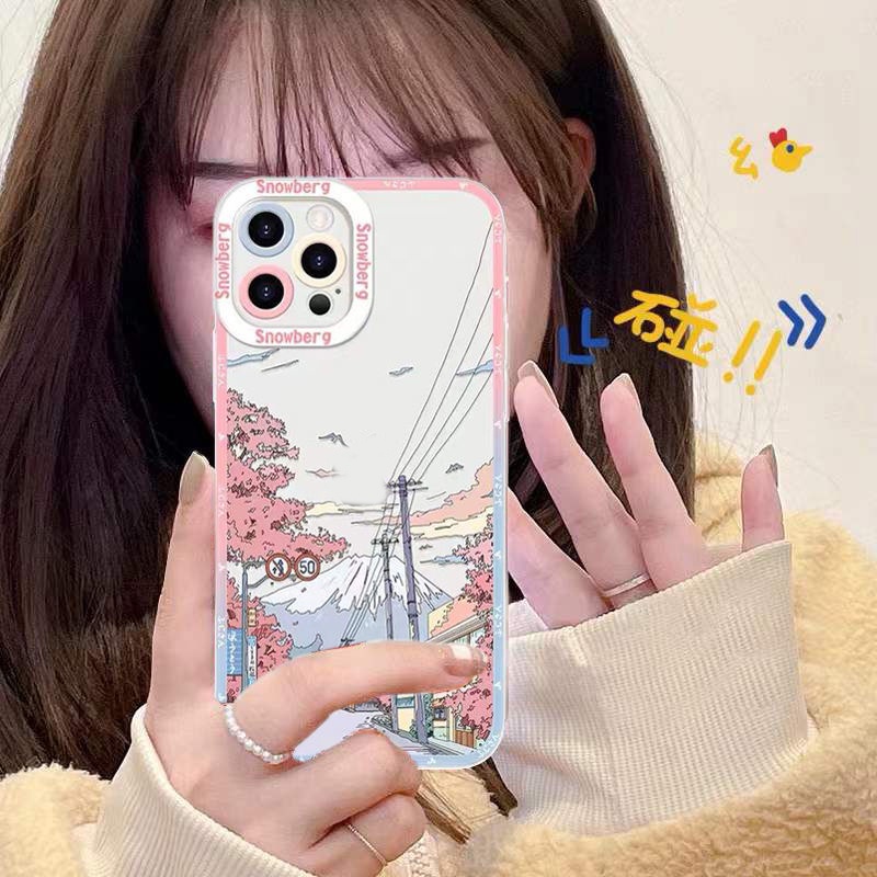 Casing Soft Case TPU Untuk IPhone 14 13 12 11 Pro X XR XS Max 6 6S 7 8 Plus