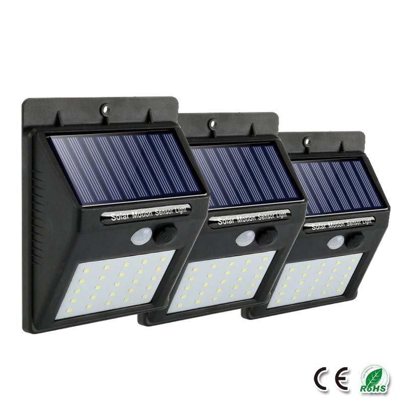 (MAINANKYU) Lampu Taman Tembok Dinding Sensor Solar Segitiga