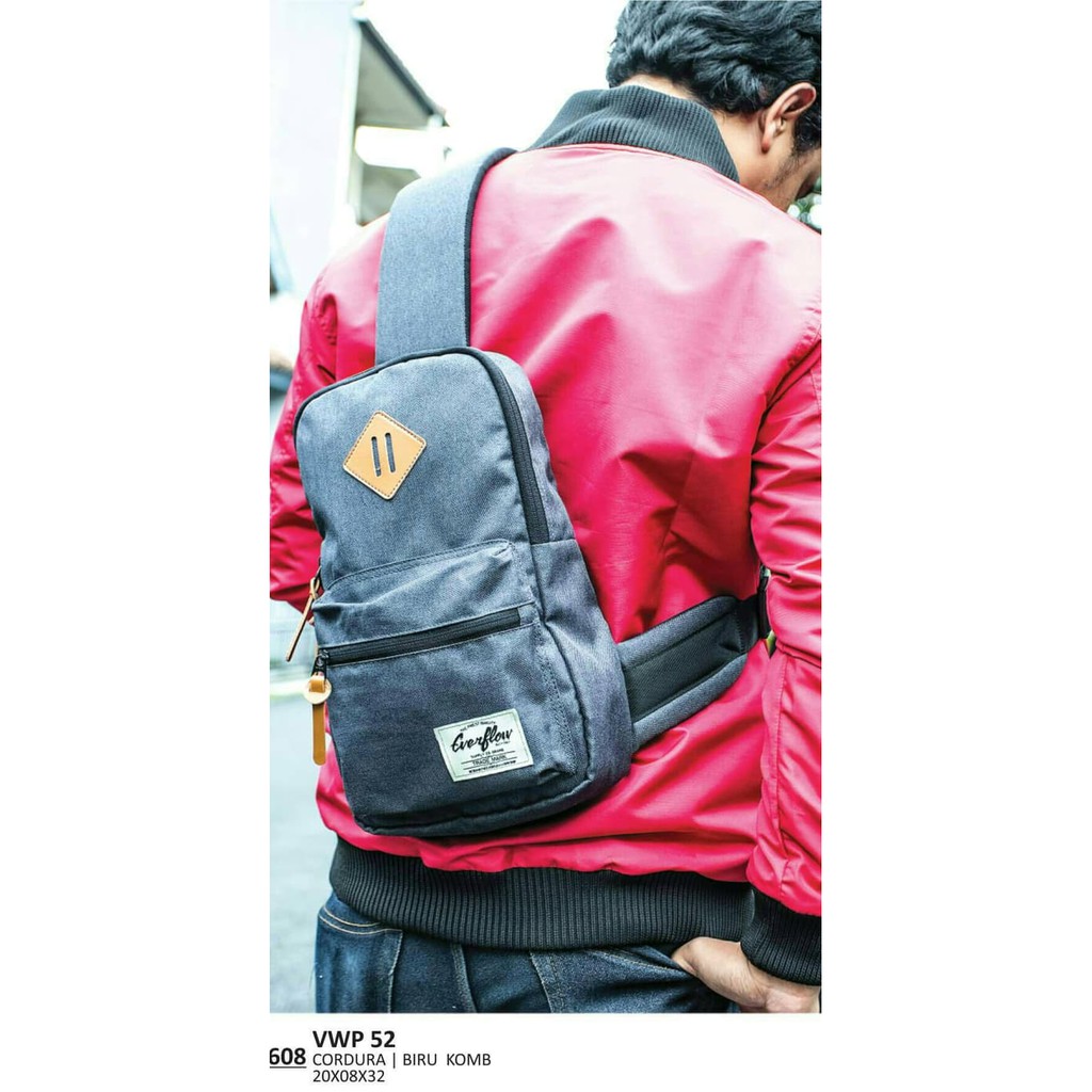 TAS SELEMPANG SLING BAG PRIA EVERFLOW ORIGINAL DISTRO BRANDED - VWP 52