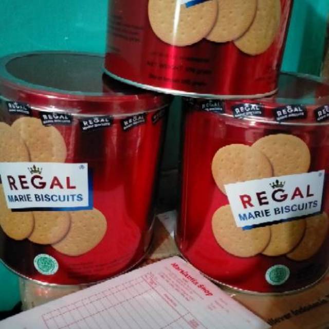 Marie Regal 550 gr Kaleng Biskuit Regal Marie 550 kaleng