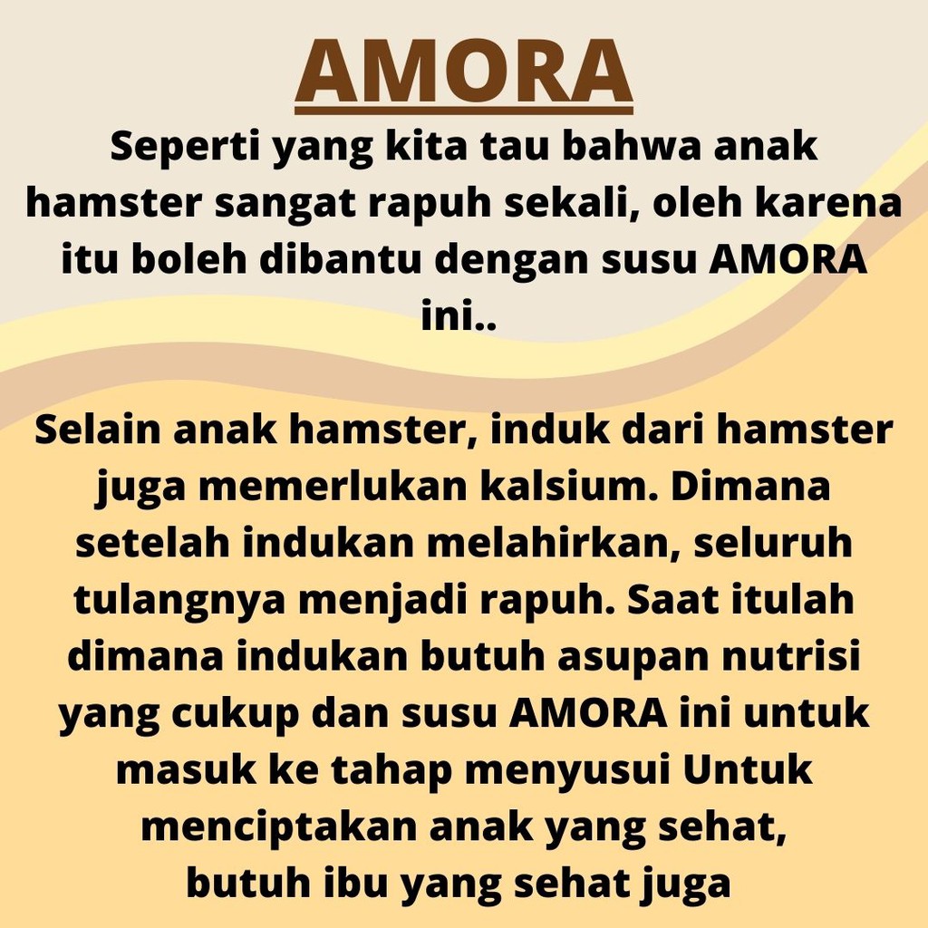 SUSU HAMSTER YUMILK AMORA HAMSTER MILK FEFARM