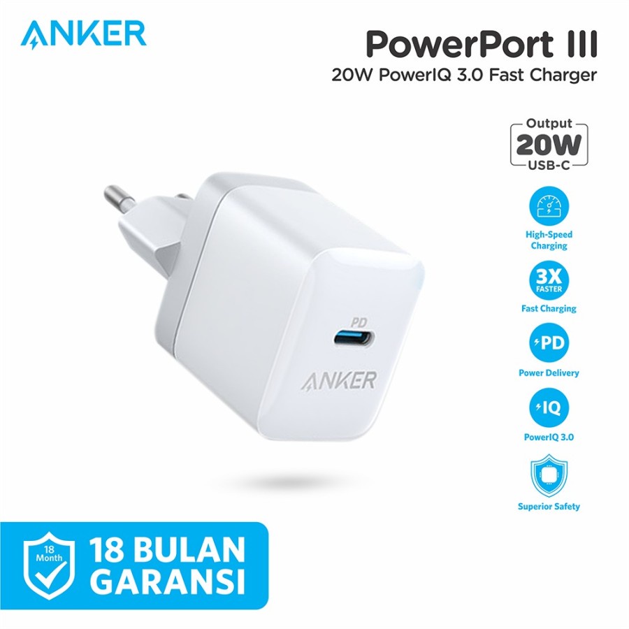 Wall Charger Anker PowerPort III 20W PD - A2631