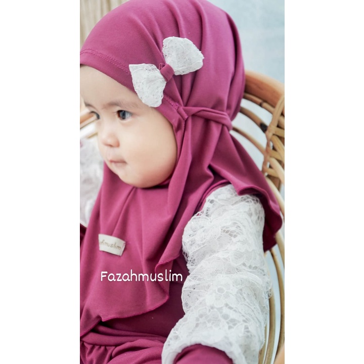 gamis brukat bayi, gamis pesta bayi, gamis hijab set bayi, gamis simpel bayi