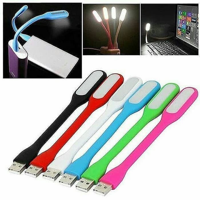 Lampu Sikat Stick / USB LED Lampu / Lampu Light Portable Belajar Baca Laptop Powerbank Sikat Gigi Fleksibel Portable LED Senter