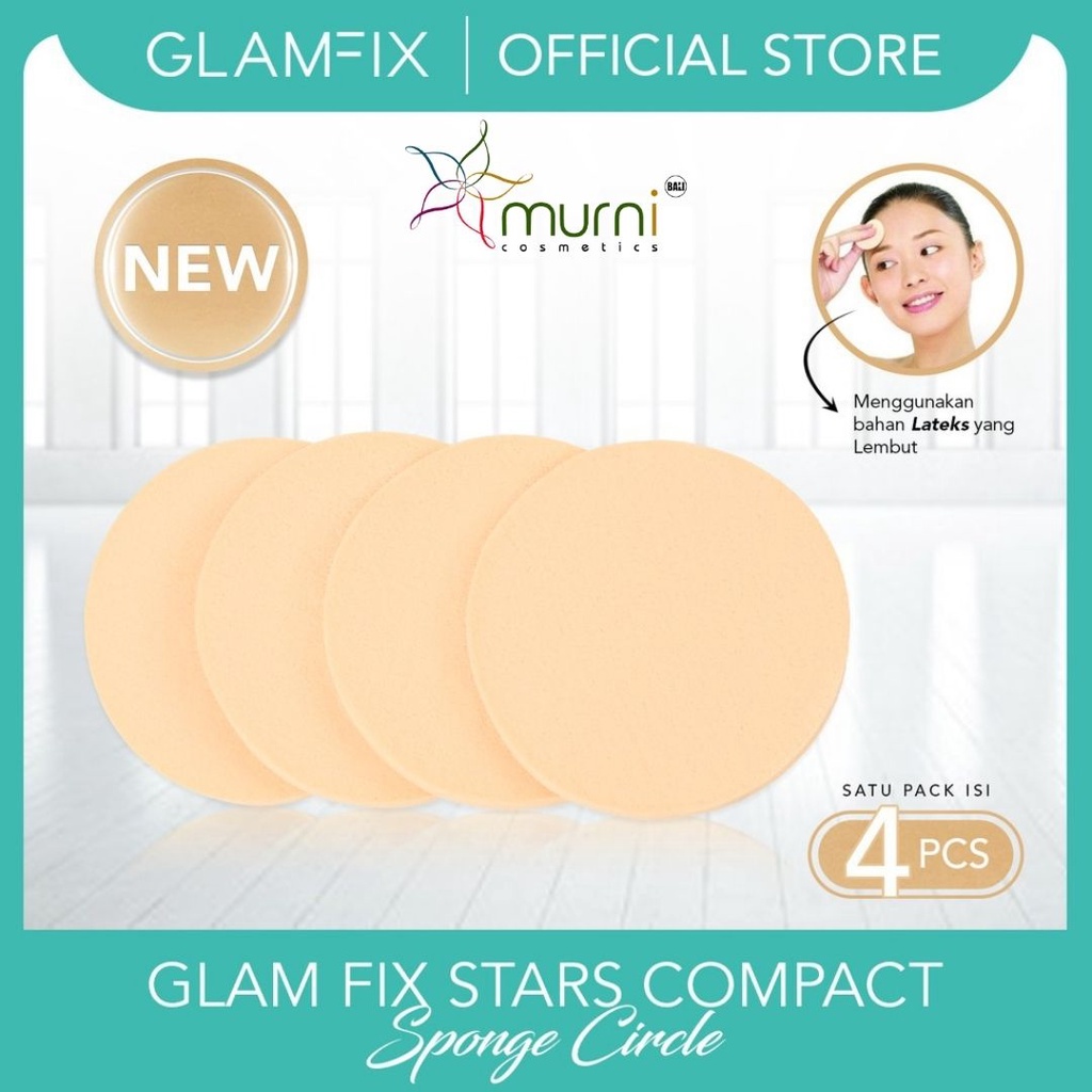 GLAMFIX STARS COMPACT SPONGE 4PCS