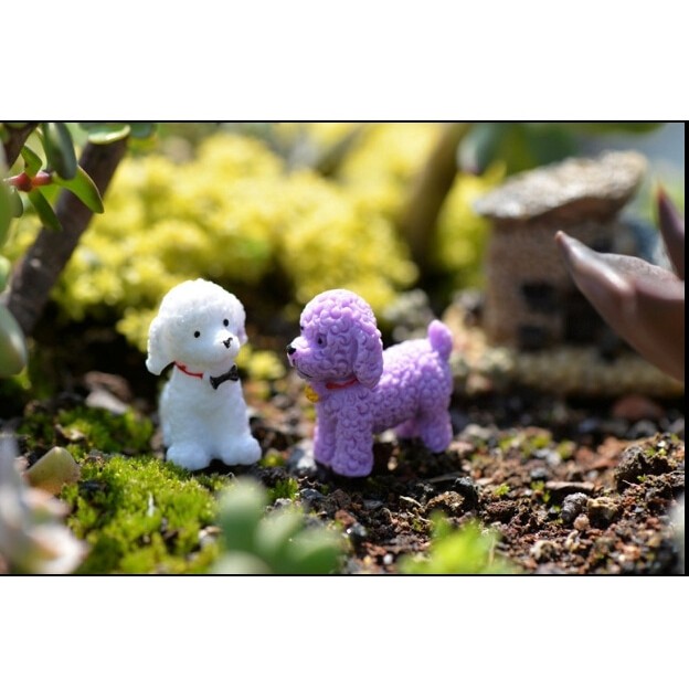 Miniatures - Terrariums - Fairy Garden - Cute Dog