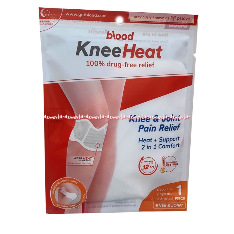 Blood Kneeheat Knee &amp; Joint 1pcs Relief Koyo Untuk Lutut Kaki Sakit Pslove Knee Heat Blod