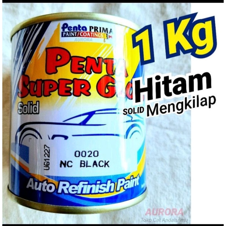 Jual Cat Hitam Black Kg Penta Super Gloss Standart Solid Mengkilap Glos Glossy Solit Kg Kilo