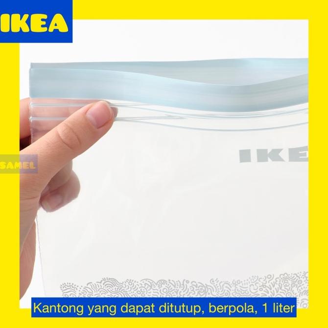 PLASTIK ZIPLOCK MAKANAN BESAR 1 LITER ISI 25