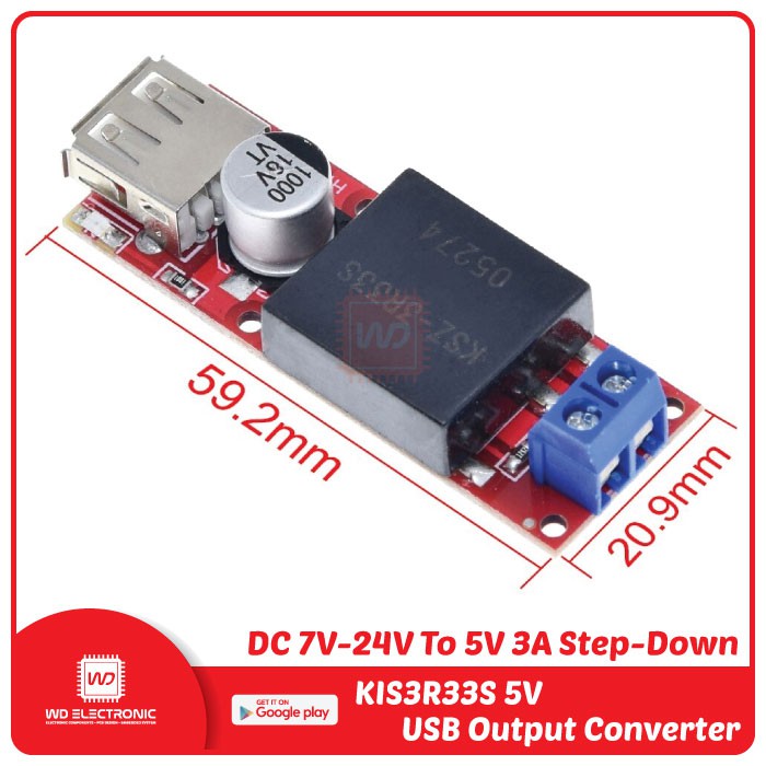 KIS3R33S KIS-3R33S DC 7V-24V To 5V 3A Step down converter modules