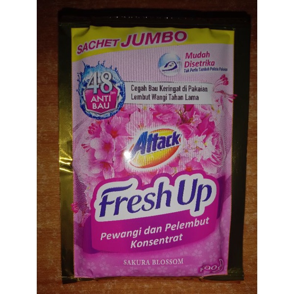 Attack Softener Fresh Up 20 Ml Isi 6 Sachet
