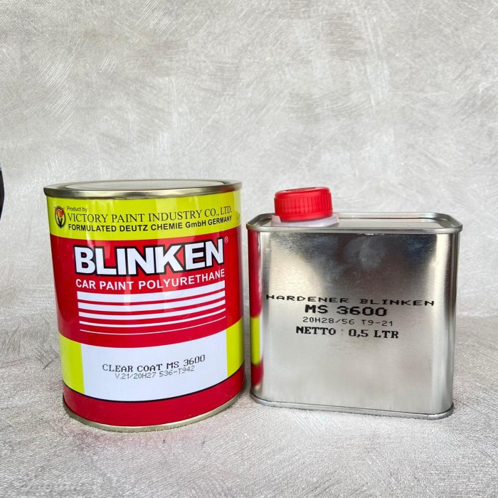 Clear Coat Blinken MS 3600 + Hardener 1,5L Pernis Clearcoat Vernish