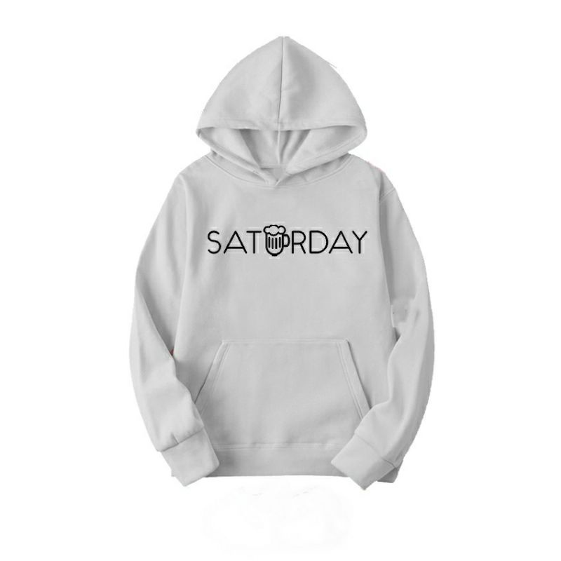 S - XXXXXL(6XL) Jaket Hoodie SUNDAY MONDAY SATURDAY FRIDAY CUSTOM HARI DAY Pria Wanita JUMBO