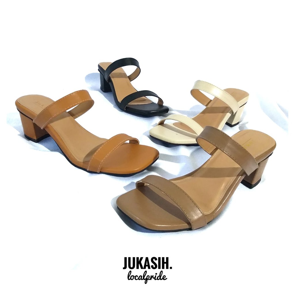 JUKASIH - VEFITA hak chungky peep toes