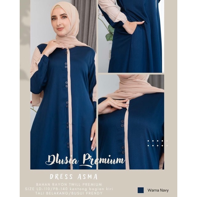 Daster Arab Dlusia ASMA Maxi Dress Premium TWILL