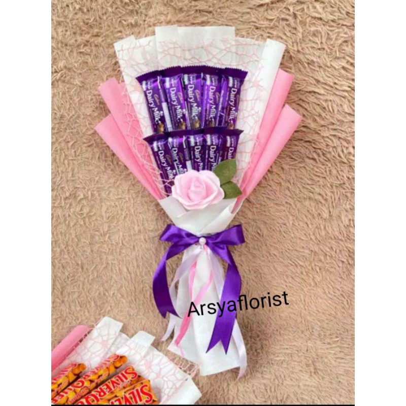 

DairyMilk Coklat bouquet (Isi 10 Batang Coklat)