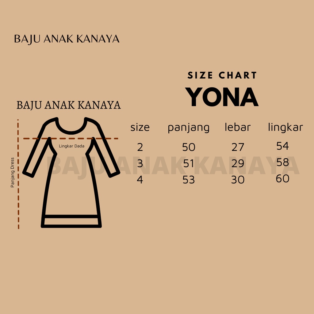 2-4TH TUNIK DRESS ANAK YONA by BOBO KIDS