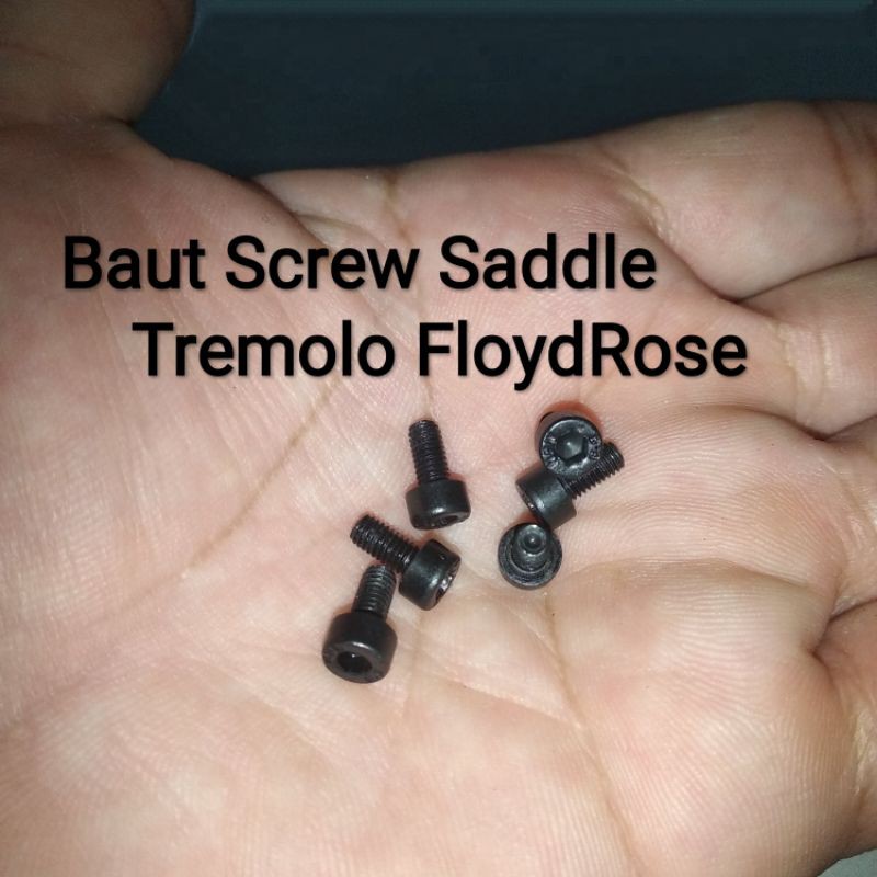 Baut Screw Saddle Tremolo FloydRose - warna Hitam. Bisa COD area Surabaya