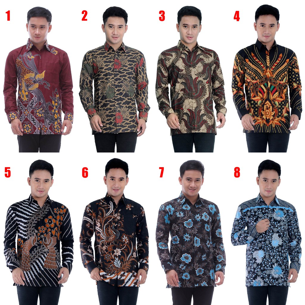 Bswart Batik Hrb026 Kenongo Hem Pendek Padi Pekalongan M L Xl Batik Pria Murah Modern Grosir Batik