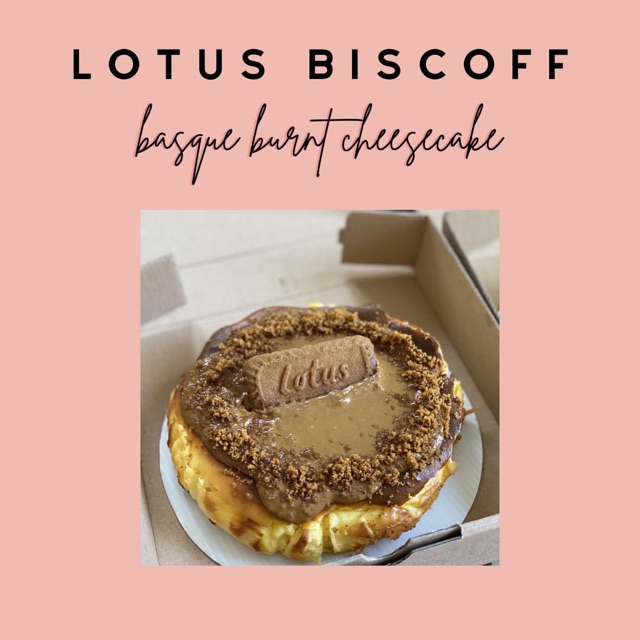 

Lotus Biscoff Basque Burnt Cheesecake