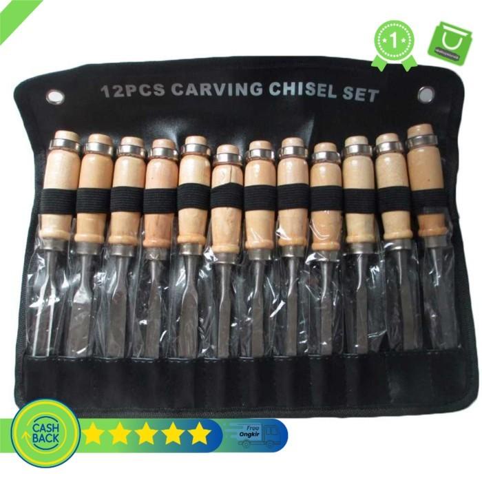 

Set Pisau Ukir Pahat Kayu 12 in 1 Wood Carving Art Knife - OE12
