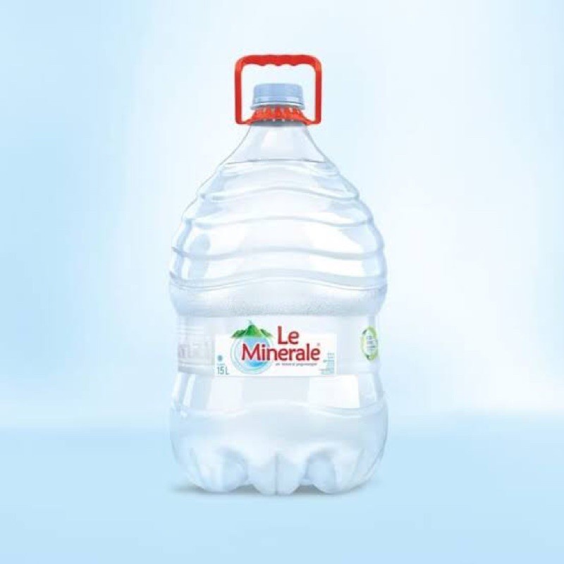 

Air Mineral kemasan Galon le minerale 15 liter sekali pakai mineral aqua vit cleo Grab/Gojek