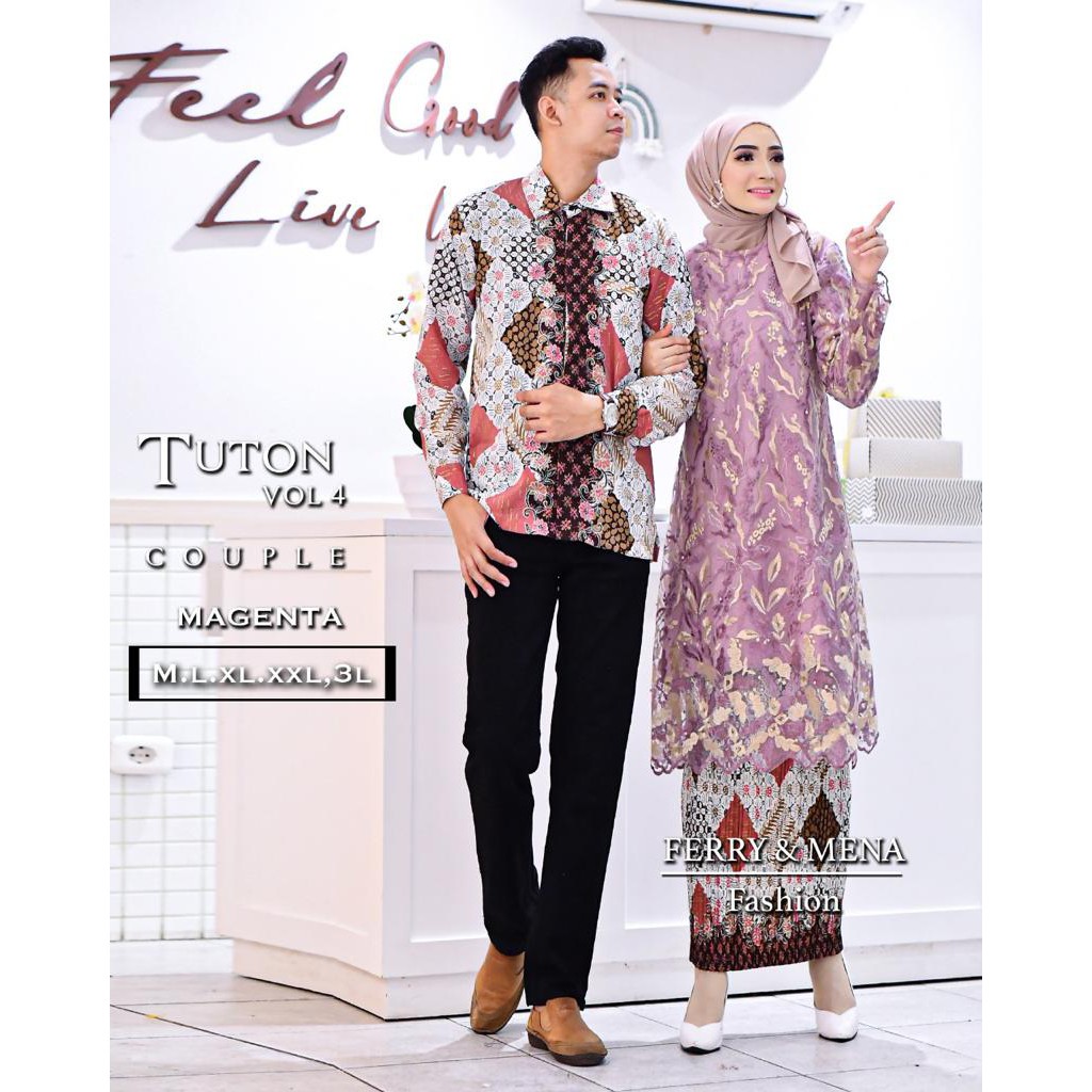 Kebaya Couple Tille, Tille Couple Terbaru, Kebaya Tunik Couple