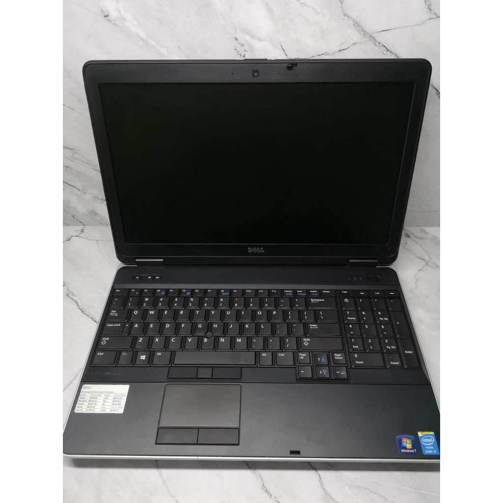 Dell latitude e6540 cors i7-4610M Ram 8gb HDD 500gb  Vga ATi 2gb