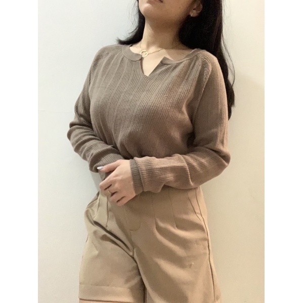 reworked crop sweater