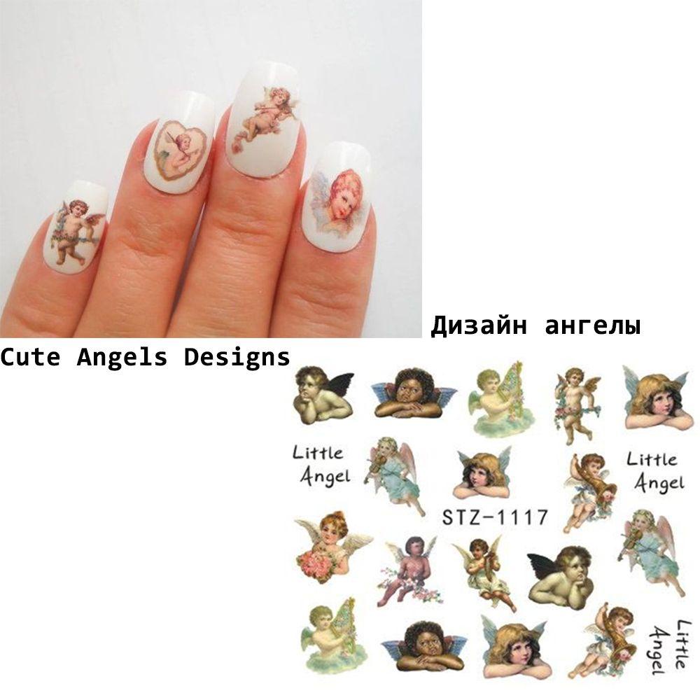 Suyo Angels Stiker Kuku Kecantikan Transfer Decals Virgin Mary Cupid Nail Stickers