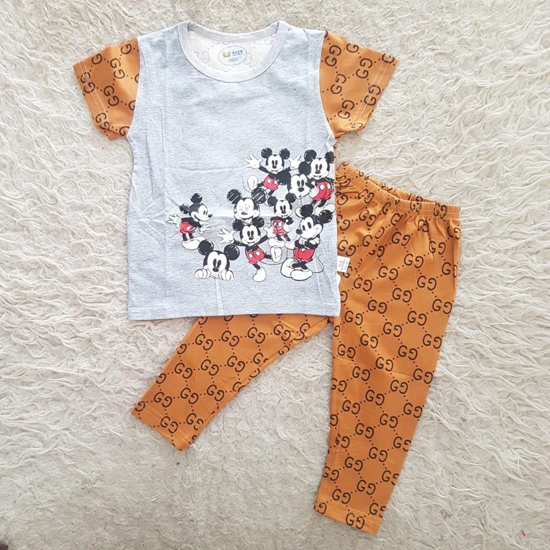 baju bayi IMPORT Mickey Set