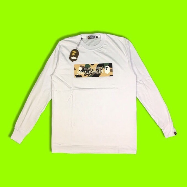 Kaos Bape X Mastermind Camo putih