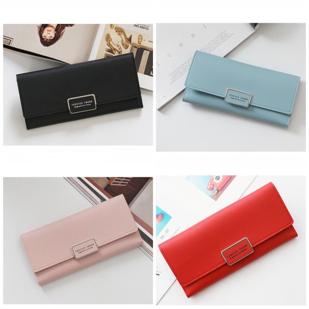 #LC-Wallet WD004 Dompet Kulit Lipat Wanita Forever Young - Dompet Panjang