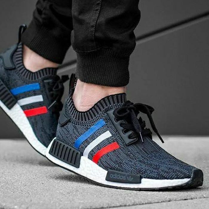 nmd r1 tri color black