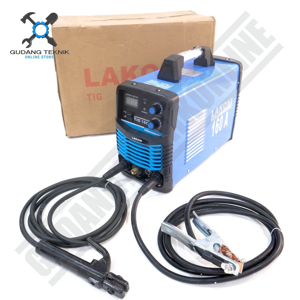 Mesin Las Argon TIG MMA LAKONI TIG160I / Travo Las Inverter Trafo Mesin Las Listrik Tig 160I 160 LAKONI