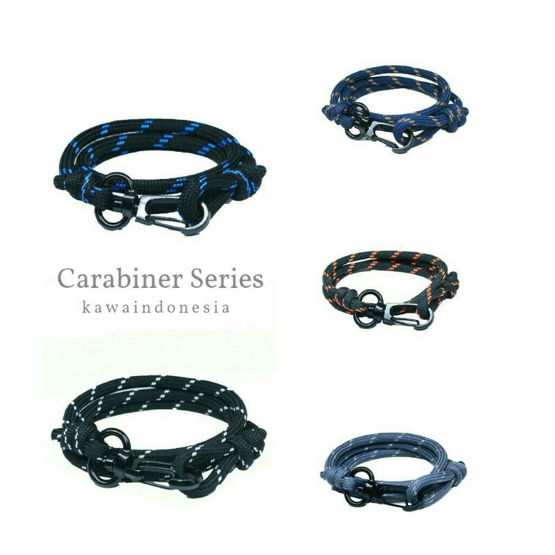 Gelang Tali Prusik Carabiner