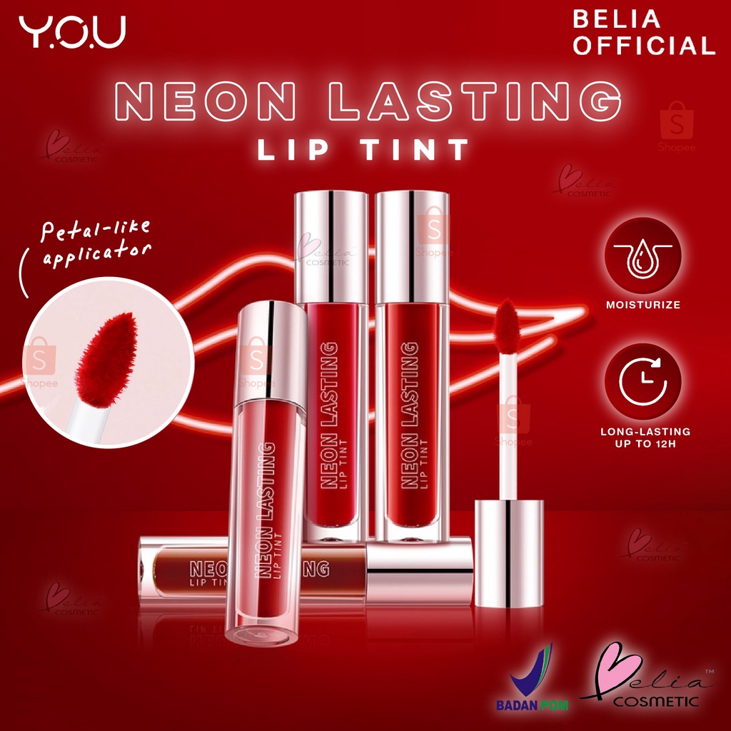 ❤ BELIA ❤ YOU Neon Lasting Lip Tint | Moisturizing liptint | long lasting lip stain | BPOM