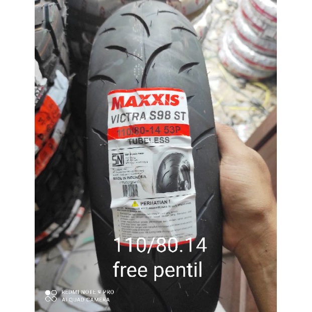 maxxis tubles victra 110/80.14 free pentil