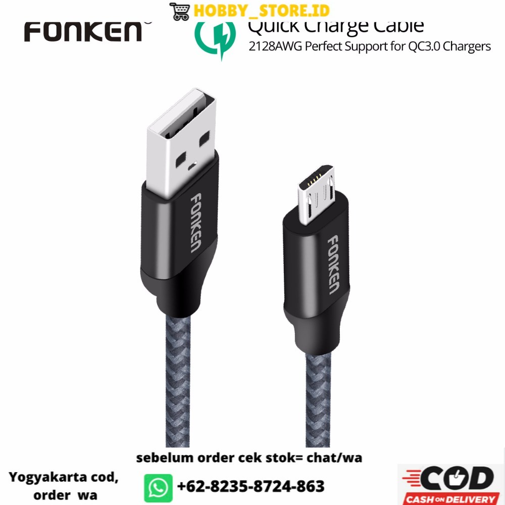 Kabel Charger Micro USB 1 Meter